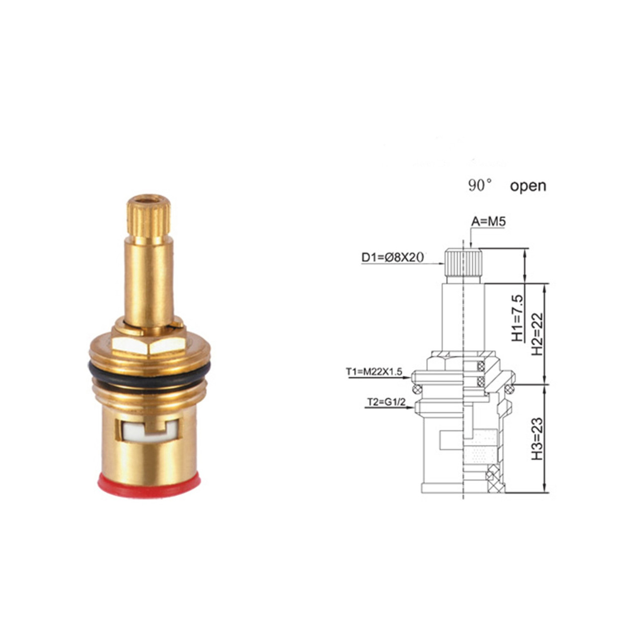 Кран-букса 1\2 керамика узкая юбка(20 шлиц): продажа, цена в Киеве ...