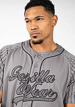 Бейсбольна футболка Gorilla Wear 82 Jersey XL, XXL сіра, фото 3
