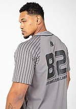 Бейсбольна футболка Gorilla Wear 82 Jersey XL, XXL сіра, фото 2