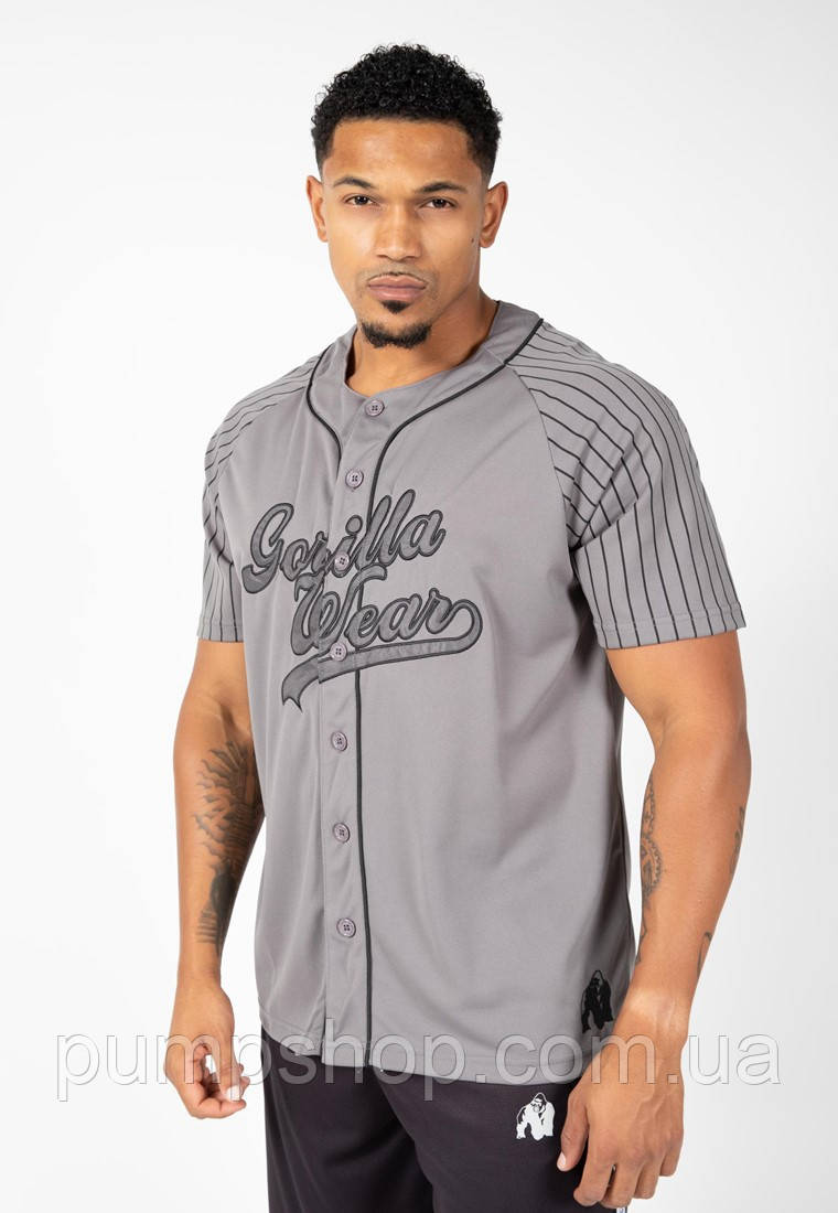 Бейсбольна футболка Gorilla Wear 82 Jersey XL, XXL сіра