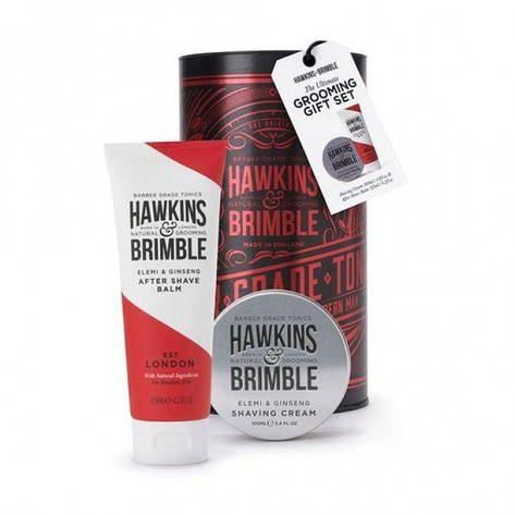 Набір Hawkins & Brimble Grooming Gift Set (Shave Cream & AfterShave Balm), фото 2