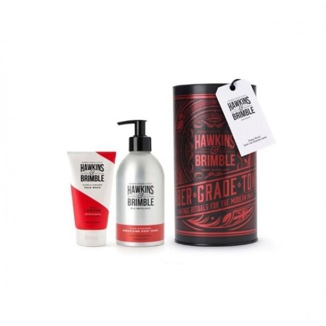 Подарунковий набір для догляду за тілом та обличчям Hawkins & Brimble Body Gift Set (Body Wash, Face Wash)