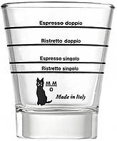Мірна стопка (еспресо шот) Motta. Делення на 22 мл, 30 мл, 44 мл, 60 мл (1412)