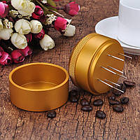 Темпер BaristaSpace з голками, 58 мм Золотистий (С6)