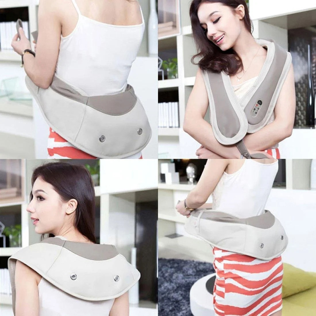 Shawls Ударний вібромасажер для спини плечей і шиї Вібраційно-ударний масажер Cervical Massage