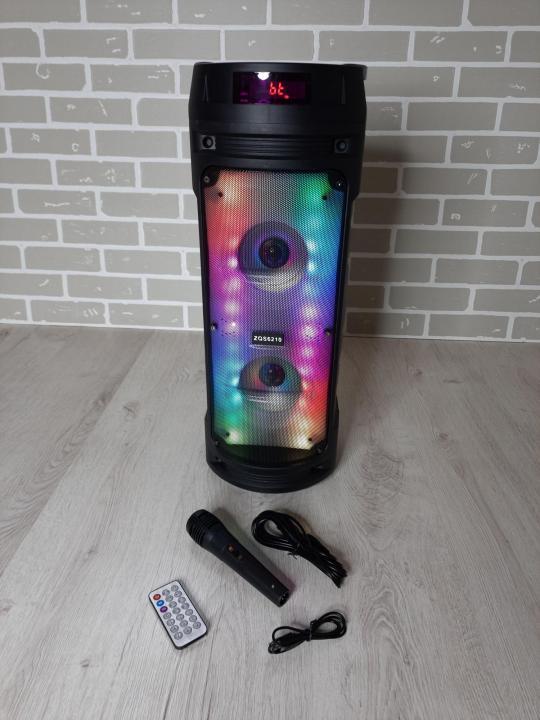 Колонка акумуляторна ZQS-6210W partybox з мікрофоном (30W/USB/BT/FM/TWS), фото 1