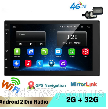 Автомагнітола 2 DIN Pioneer 8804 ОЗУ 2/32ГБ Android 9.1 DSP 4G LTE SIM Wi Fi Bluetooth Gps модель 2021 року