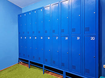 Шафа для одягу металева ШОМ-300/5/10 синя