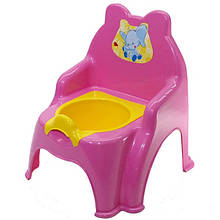 Детский горшок Doloni Toys Слоник Розовый (bc-fl-1127)