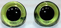 Глазки стеклянные, зелёные, 3 мм, №13Т