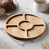 Менажниця дерев'яна дуб,ясен D-30, фото 2