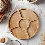 Менажниця дерев'яна дуб,ясен D-30, фото 3