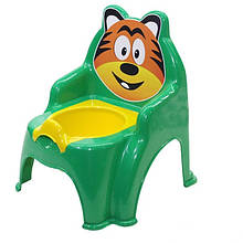 Детский горшок Doloni Toys Тигр Зеленый (bc-fl-1114)
