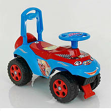 Толокар Машинка Doloni Toys руль на русском языке Голубой/красный (bc-fl-1061)