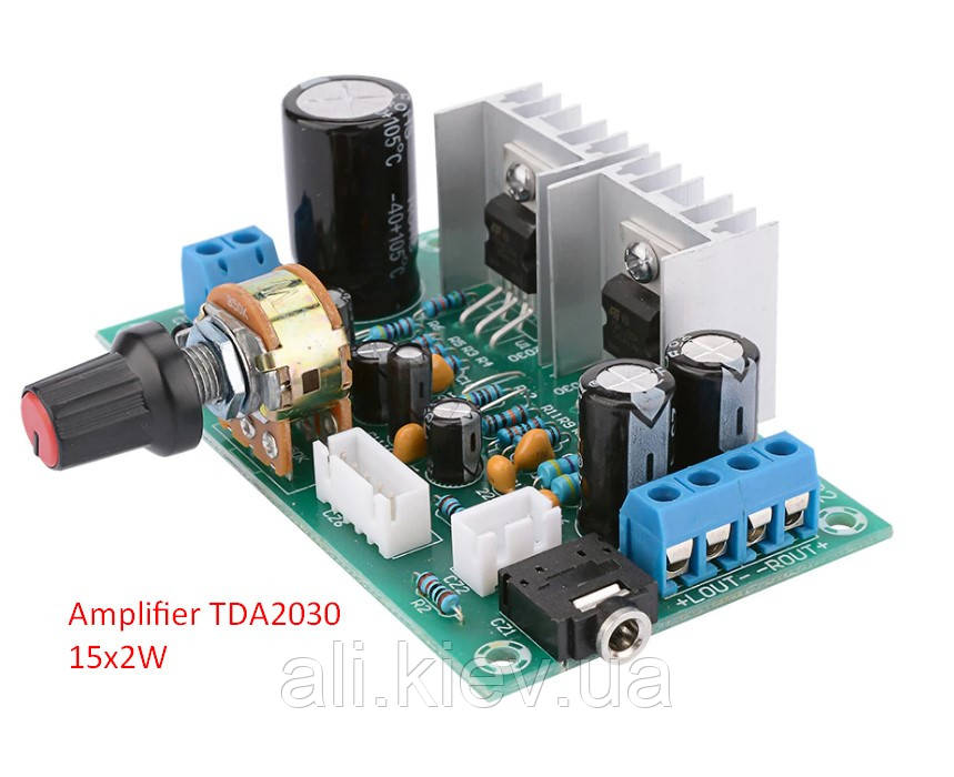 Підсилювач потужності 2,0 15Wx2 TDA2030, 12 В AUX з регулятором SFT-G122
