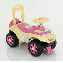 Толокар Машинка Doloni Toys руль на русском языке Розовый/беж (bc-fl-1058)