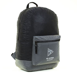 Рюкзак для міста YES R-03 "Ray Reflective" (р-р 44х29х16см, чорний-сірий)