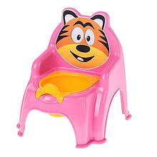 Детский горшок Doloni Toys Тигр Розовый (bc-fl-1117)