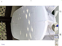 Скатерть белая Прямоугольная вышитая на льне "Белые цветы" 180*140 см