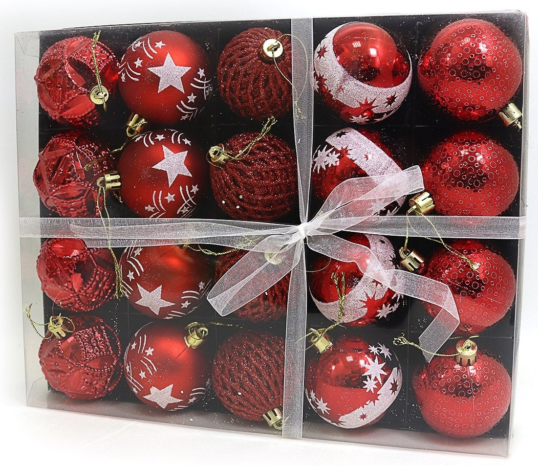 Набір куль подарунковий "Red", 6 см 20 шт., 741785, фото 1