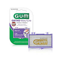GUM ortho wax ортодонтичний Віск Гам Вітамін Е, М'ята для безпечного носіння брекетів США