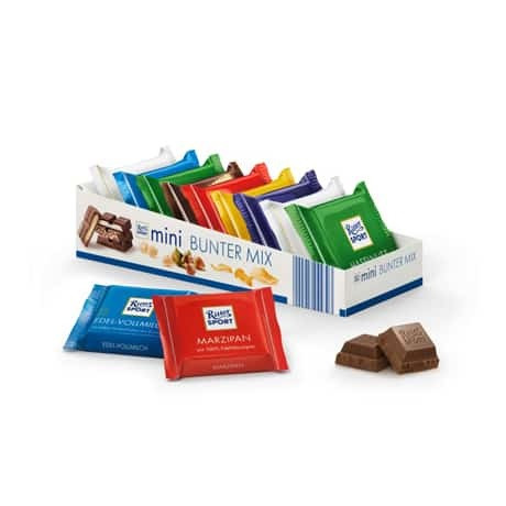Шоколад набір 7 видів Ріттер Спорт Ritter Sport Bunter Mix Mini 12 Chocolate 200 г Німеччина