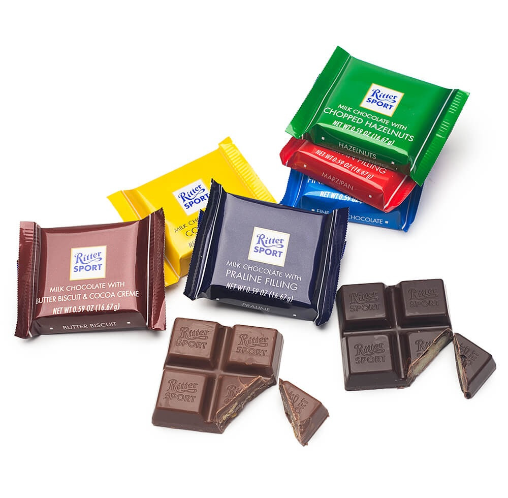 Купить Шоколад набор 7 видов Риттер Спорт Ritter Sport Bunter Mix Mini ...