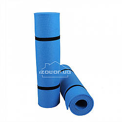 Килимок для йоги та фітнесу IZOLON Спортик 5  (1400х500х5 мм) синій