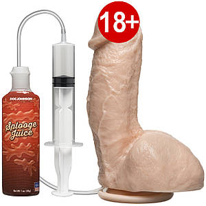 Фалоімітатор, що кінчає, Doc Johnson The Amazing Squirting Realistic Cock, ПВХ, діаметр 5,1 см SO1973