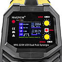 Інверторний зварювальний напівавтомат MAGNUM MIG 223X LCD DUAL PULS SYNERGIA WIFI (Польща), фото 9
