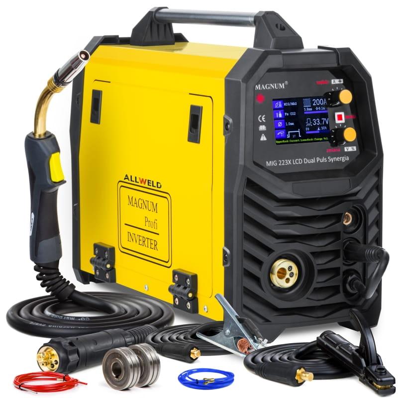 Інверторний зварювальний напівавтомат MAGNUM MIG 223X LCD DUAL PULS SYNERGIA WIFI (Польща)