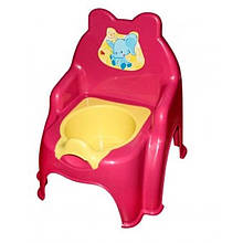 Детский горшок Doloni Toys Слоник Малиновый (bc-fl-1125)