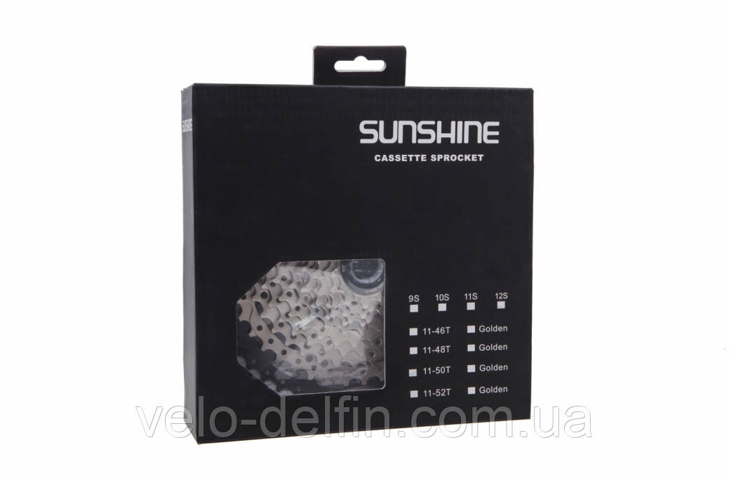 Касета 10-к 11-46T SUNSHINE CS-HR10-46 на 2 алюм. павуку