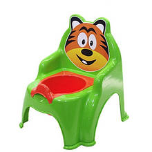 Детский горшок Doloni Toys Тигр Салатовый (bc-fl-1118)