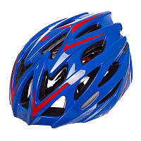 Шлем защитный с механизмом регулировки Zelart Fit YF-16 L 58-61 см Blue-Red
