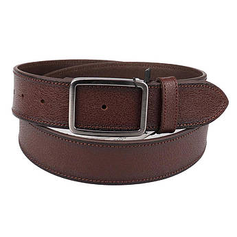 Чоловічий джинсовий ремінь Bond 411001 jeans d.brown коричневого кольору