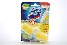 Туалетный блок Domestos wc-stein Power 5 Limette с хлором и ароматом лимонной свежести 55 г (DM-BC100247)