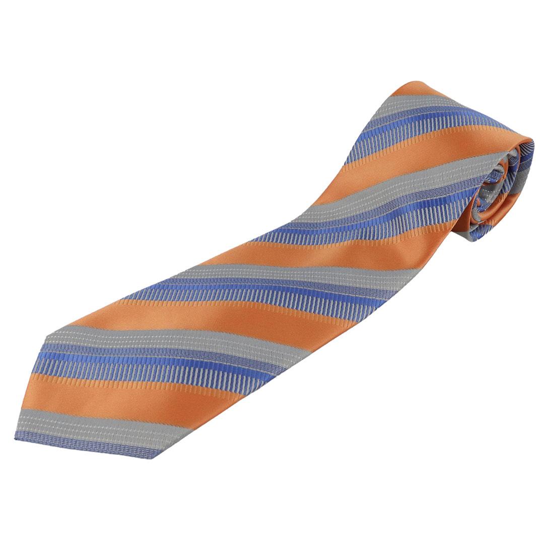 Чоловіча краватка Vetta compo-orange в оранжевому кольорі., фото 1