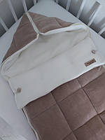 Конверт дитячий зимовий на прогулянку беж, фото 2