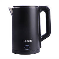 Чайник електричний пластиковий HAEGER 2,3 л,1500 Вт, чорний HG-7866
