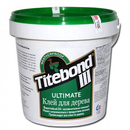 Клей для дерева Titebond III Ultimate D4 Промтара 1кг, фото 1