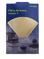 Фільтри для кави №4 Worwo FCF01AB (100шт.) розмір 4