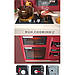 Дитяча ігрова кухня Bozhi Toys "Western Kitchen",звук приготування, ефект пара при варінні, червона, фото 9