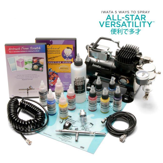 Набір для аерографії з компресором та аерографом Iwata Deluxe Airbrush Kit with Eclipse HP-CS IW200