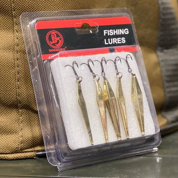 Зимова блешня Ooshima Fishing Lures золото 45мм 2,1 гр