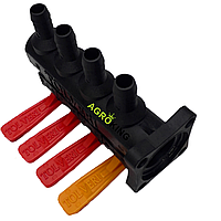 Секції регулятора тиску обприскувача Tolveri GRAND 3 (4 клапани) блок клапанів