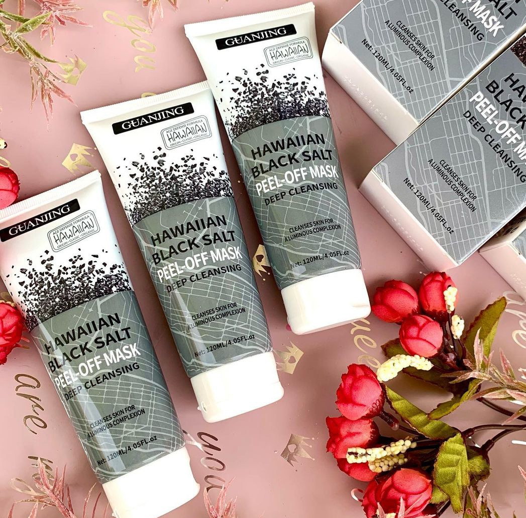 Гелево-кремова маска для обличчя з гавайською сіллю GUANGING HAWAIIAN BLACK SALT Peel-of-Mask 120ml