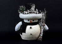 Декоративный Снеговик декор на Новый год 30 см