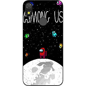 Силіконовий чохол для Tecno POP 3 з картинкою Among us На місяці