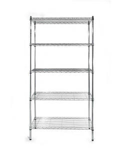 Складський стелаж 5 полиць Hendi 812204 хром 455x910xH1840мм